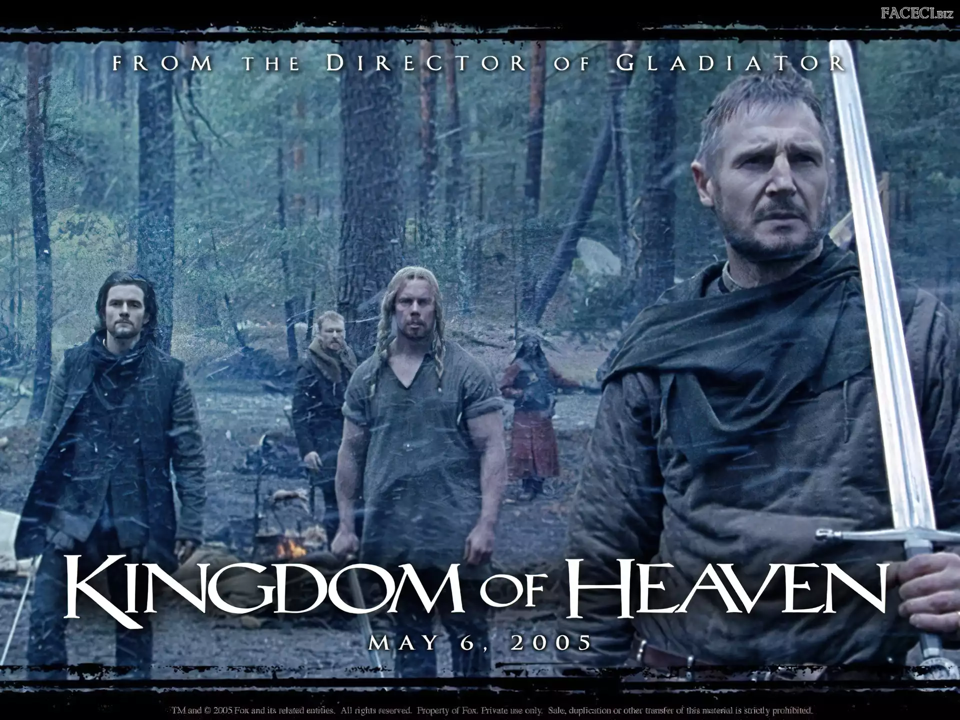 Kingdom Of Heaven, Liam Neeson, postacie, miecz